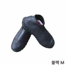 비오는날 신발 덧신 커버 비올때 방수 슈커버 블랙M 운동화 비닐, 단품