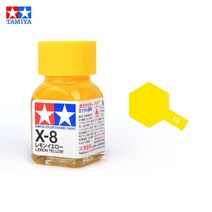 프라모델 도료 도색 아크릴 에나멜 물감 10ml tamiya 페인트 302, x8 레몬 옐로우