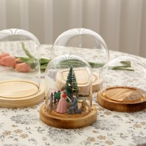 유리돔 무드등 매립형 (DIY 무드등 꾸미기), 일반형 - 10x12(매립형), 받침 네츄럴