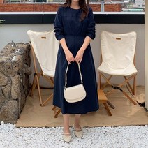 겟잇미 추리카 라운드 스트랩 플레어 롱원피스