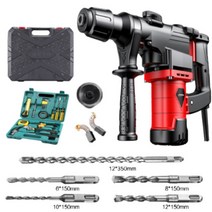 CEOUDA 독일 기술고출력 유선 해머 드릴 뿌레카 전기 쁘레카 파괴 함마, 옵션1 _ 고출력 모델 / 5종류 비트