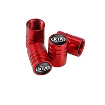 휠캡 알루미늄 합금 자동차 휠 타이어 밸브 캡 먼지 액세서리 기아 씨드 스포티지 리오 K5 옵티마 세라토, 03 A red