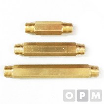 1+1 신주 장니플 롱PT연결 1/8(6A)x50L, 10개