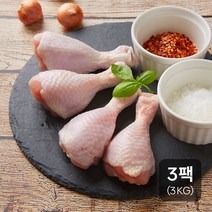신선하닭 국내산 냉장 생닭다리 북채 3Kg, 1kg x 3팩