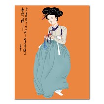 [에타홈] DIY 페인팅 신윤복의 미인도 PK07 (40x50), 단품