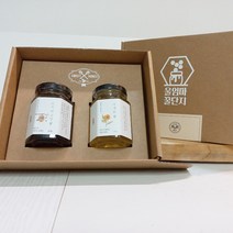 벌집꿀+야생화꿀 150g*2개 세트 결혼식답례품 돌답례품 칠순답례품 꿀답례품 선물세트 쇼핑백포함, 아카시아꿀+야생화꿀
