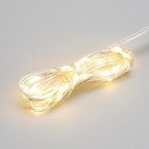 비츠온 LED 트리구 와이어 수정 30구 50구 100구 200구 인테리어 조명, 와이어 30구, 투명선 점멸 건전지타입