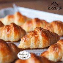 우리가스토리 프랑스 라블랑제리 미니크로아상 25g×25입 냉동생지 냉동빵, 단품없음