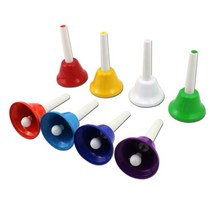 핸드벨 8음 터치벨 컬러 손잡이종 콜벨 산타종, 핸드벨 8종 세트