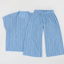 [러브원단]대폭 플리츠 스판무지 8color, 스카이