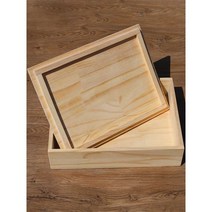 공간박스 나무상자제작 큐브 레트로 삼나무 원목칼라, 나무상자(40x30x10)+덮개포함