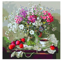 임산부 취미 P4 명화 안개꽃 피포페인팅 인테리어