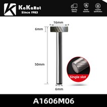레이저 다용도 cnc 조각기 KaKarot-3mm 6mm 생크 A 텅스텐 카바이드 로터리 파일 버 드릴 비트 CNC 조각 공, 18 A1606M06 1PC