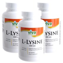 비바비타민 L-라이신 1000mg 타블렛, 100개입, 3개