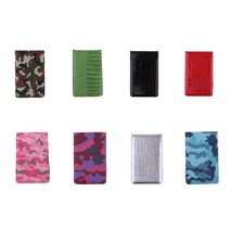 프리미엄 골프 스코어 북 골프 스코어 카운터 소책자 키퍼 홀더 스코어 카드 연필|골프 조교|, 1개, Camouflage Purple