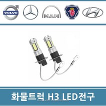 대형트럭 LED전구 라이트 안개등 전조등 H3 24V 국산 수입 상용트럭 덤프 카고 추레라
