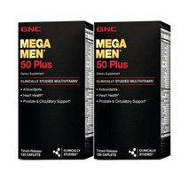 지엔씨 메가맨 50+ 120정 GNC MEGA MEN 50 PLUS 120, 2개입, 240g