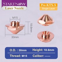 Startnow 파이버 레이저 커팅 노즐 Precitec SP 시리즈 용 단일 이중층 HANS 머신 부품 Dia28mm, 05 Pre-KTX-S_02 1.0