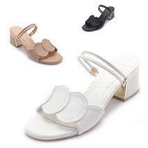 [AK PLAZA] [SAERA] C22M600 블랙 베이지 크림 여성 투웨이 뮬5CM