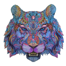 직소퍼즐 신제품 호랑이 나무 퍼즐 불규칙한 동물 모양 조각 A3 A4 A5 14 디자인 성인 위대한 선물 상자 직소 게임 도매, 없음, 12.A3 paper box 70300P