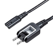 산와 서플라이 안경형 커넥터 대응 전원 코드(1m) KB-DM2S12A-1