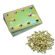 꺽쇠 평코너경첩 왕대형 6개세트 + 16mm 60개 와샤나사 포함 평코너