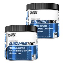 EVLUTIONNUTRITION 울트라 퓨어 글루타민 5000mg 언플레이버드, 2개, 300g