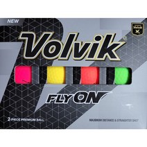 볼빅 Volvik 2피스 골프공 24개입 무광 플라이온, 24개, 무광화이트