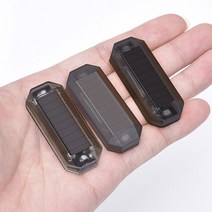 태양열 충전 LED 경고등 오토바이 자전거 야간 점멸등, 블루, 1개