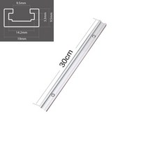 작업대 업소용 현장 산업용 작업 테이블 트랙 슬롯 연귀 트랙 지그 나사 고정 슬롯 톱, 300mm, 1개