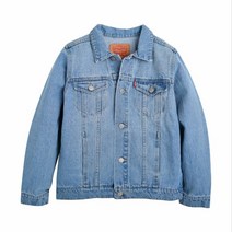 리바이스키즈 리바이스 대표 아이템 부드러운 데님 자켓 공용 주니어 데님트러커 V231JK358 LB 동수원