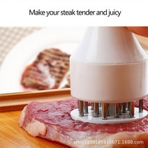 고기연육기 돈가스 망치 텐더라이저 바늘 가정용 부드러운 고기 바늘 깨진 힘줄 돼지 잘라 치킨 닭 날개 망