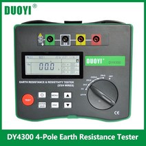 절연 저항 테스트 공업 산업 DUOYI DY4300 절연 저항 테스터 미터 디지털 메가 토양 접지 저항 전압 테스터, 01 CHINA