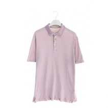 에르메네질도 제냐 린넨 혼방 반팔 카라티 L 36920