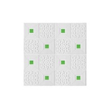 샌드위치 판낼 부자재 3D 타일 벽돌 벽 스티커 70cm x 70cm 자체 접착 폼 패널 벽지 침대 룸 홈 인테리, 01 70cmx70cm 1Pcs, 06 green
