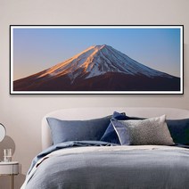 인테리어 심플 후지산 거실 그림 눈 산 사진 풍경 침실 소파 배경 벽 조명 고급 액자, 01. 후지아산 아래