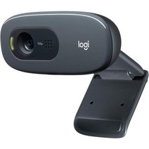 Logitech C270 HD 웹캠 720p30fps 와이드스크린 화상 통화 조명 보정 소음 감소 마이크 Skype FaceTime 행아웃 WebEx, 단일모델명/품번