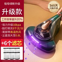 매트리스 침구청소기 진드기 집먼지 이불 청소기 러그 침대, 에메랄드 업그레이드+필터 6개