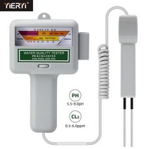 수류모터 2in1 PH 염소 측정기 05 60ppm CL2 레벨 테스터 풀 수질 모니터 수영장 스파 수족관용 핸드 헬드 분석기