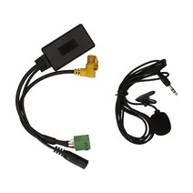 점프선연결 점퍼선 점프 케이블 자동차 mmi 3g bt aux ami 멀티미디어 bt 어댑터 오디오 케이블 마이크 audi a4 a5 a6 q5 q7 s5 용 핸즈프리 교체, 없음