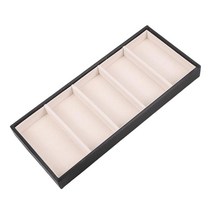 선글라스 홀더 주최자 안경 보관 케이스 안경 디스플레이 케이스 안경 홀더, 16.5cmx38cmx3.5cm, PU 가죽, 검은색, 1개