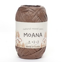 삼남뜨개실 모아나 40g 10+1 종이실 라피아실 폴리실 소품실 가방실 여름실, MOANA, 06 브라운