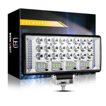 12V 24V 204W LED써치라이트 23x10cm 농기계 확산형, 1개