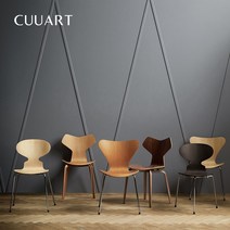 앤트체어 거실 예쁜 화장대 1인용 카페 낮은 의자, 6번 호두7 의자