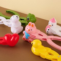 스노우볼 메이커 눈오리 집게 오리 눈집게 눈사람 하트 만들기 눈뭉치 제조기, 2. 대형오리(눈 인쇄 해당)