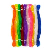 룰라끈 비닐끈 공예끈 1M 10줄, 투명