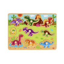 투키토이 공룡 꼭지 퍼즐, 4개, 9피스