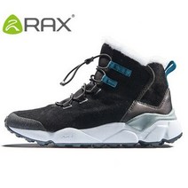 스노우보드부츠 스노우보드 바인딩Rax 남성용 따뜻한 겨울 부츠 미끄럼 방지 플러시 스노보드 신발 고품, 06 8.5, 03 Men Black_06 8.5