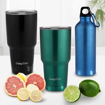 리빙코아 괴물텀블러 1세트 블랙 스포츠보틀 랜덤 발송 대용량 보냉병 보온병, 1세트(텀블러블랙+스포츠보틀랜덤)