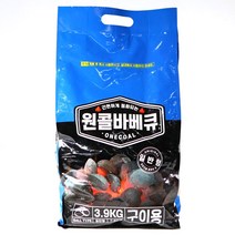 원콜 야자숯 일반형 3.9kg 바베큐숯 조개탄 고기숯 차콜, 단품